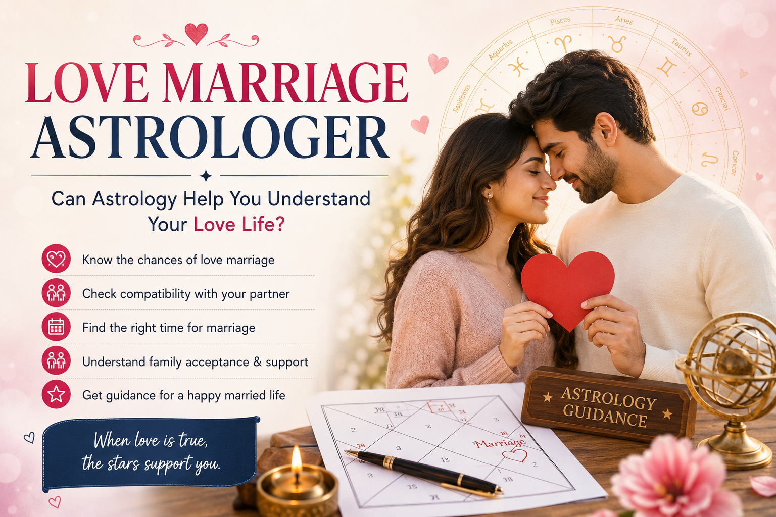 Love Marriage Astrologer: Can Astrology Help You Understand Your Love Life?