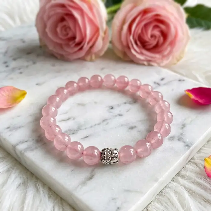 Love Attraction Bracelet (Original Rose Quartz)