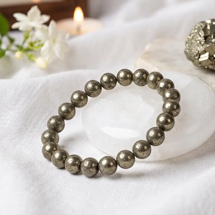 Raw Pyrite Bracelet