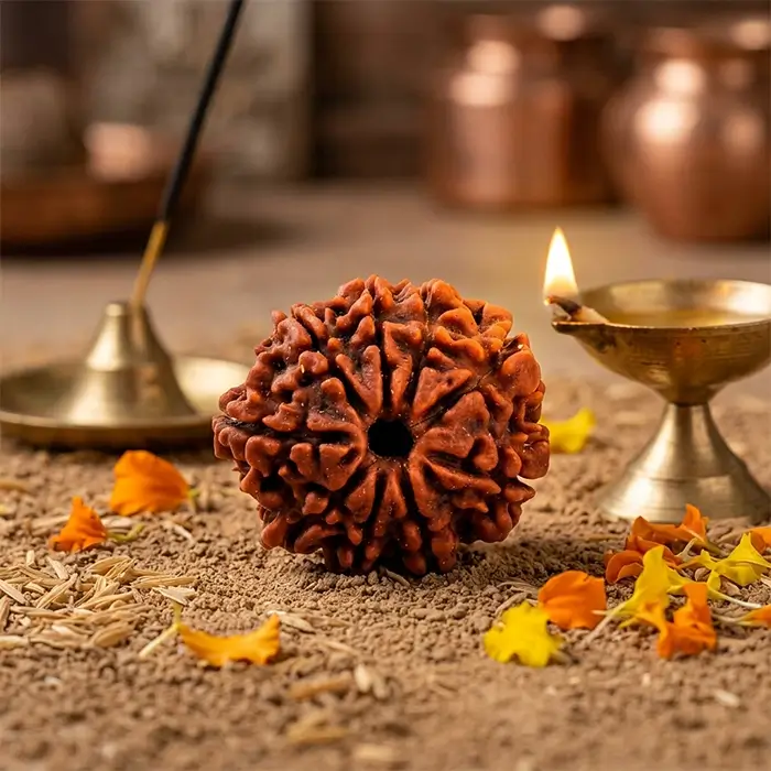 Nepal Origin 9 Mukhi Rudraksha - 17mm to 22mm